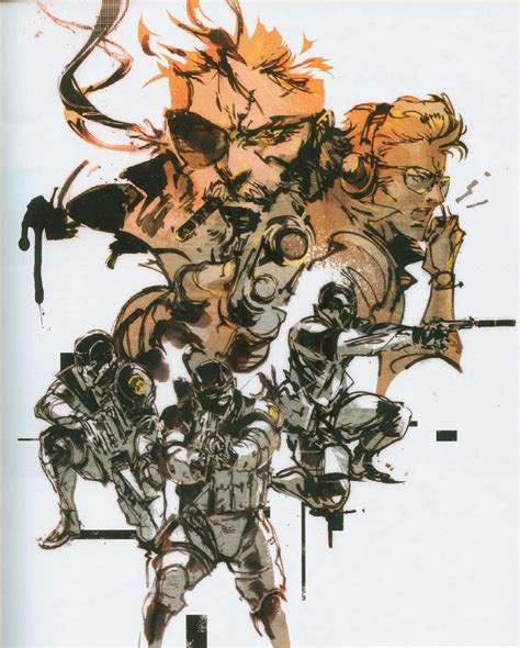 metal gear pc box art|yoji shinkawa metal gear art.